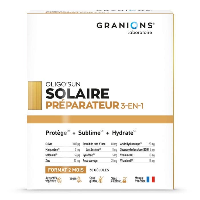 Oligo'Sun - Préparateur Solaire 3-en-1 - Format 2 mois