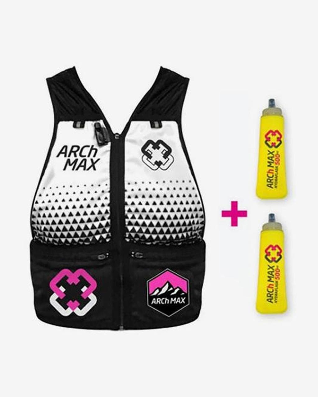 Gilet d'hydratation ARCh MAX HV-6 L + 2 Soft Flask 500 ml rose femme - S-M