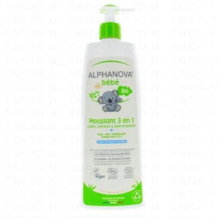 ALPHANOVA Bébé - Moussant 3en1 Bio flacon 500ml