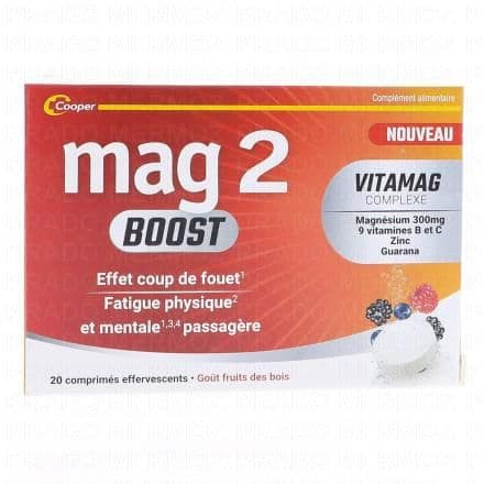 MAG 2 Vitamag Boost x20 comprimés effervescents