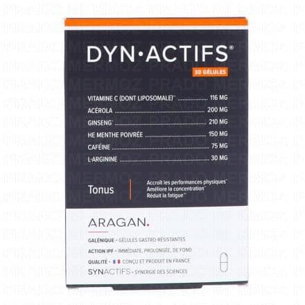 ARAGAN Synactifs - DYNActifs boîte de 30 gélules